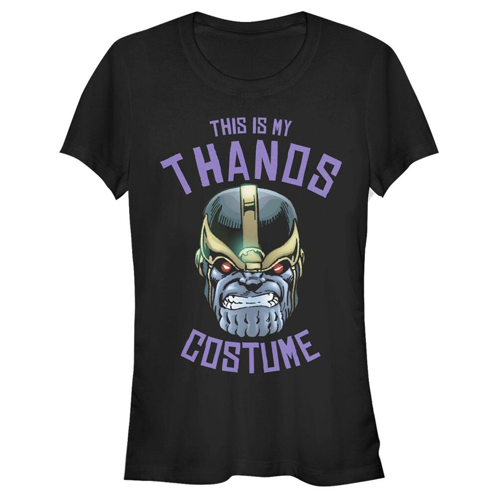 Juniors Marvel Halloween Thanos Costume Tshirt